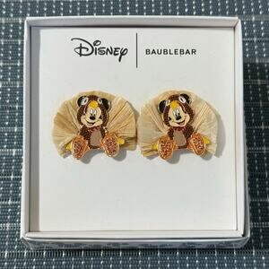 NEW | DISNEY x BAUBLEBAR | Mickey Mouse Fall Raffia Turkey Earrings